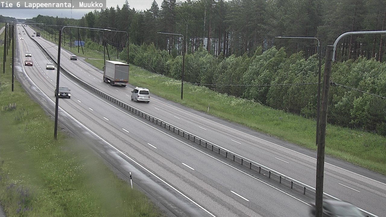 Weather Camera Image Road 6 Lappeenranta, Muukko, Lappeenranta, Etelä-Karjala