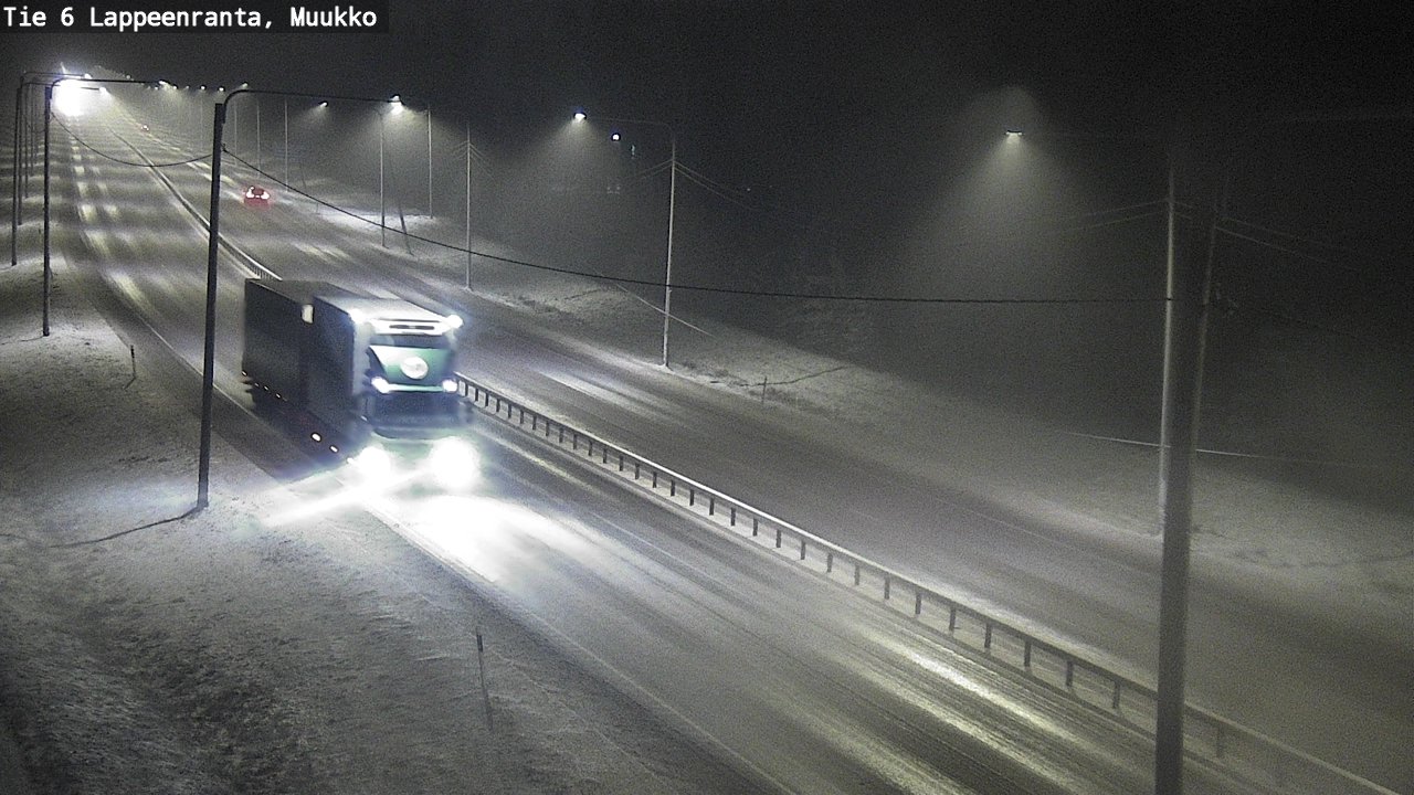 Weather Camera Image Road 6 Lappeenranta, Muukko, Lappeenranta, Etelä-Karjala