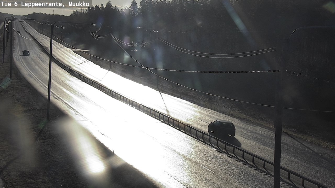 Weather Camera Image Väg 6 Villmanstrand, Muukko, Lappeenranta, Etelä-Karjala