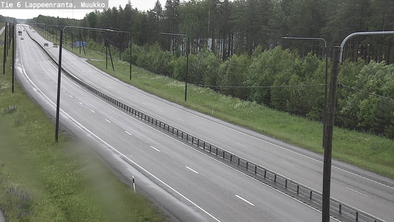 Weather Camera Image Road 6 Lappeenranta, Muukko, Lappeenranta, Etelä-Karjala