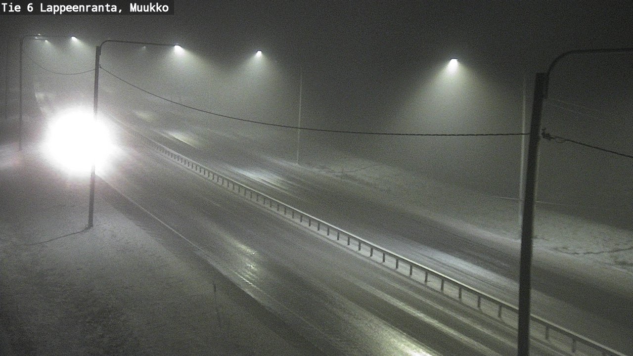 Weather Camera Image Road 6 Lappeenranta, Muukko, Lappeenranta, Etelä-Karjala