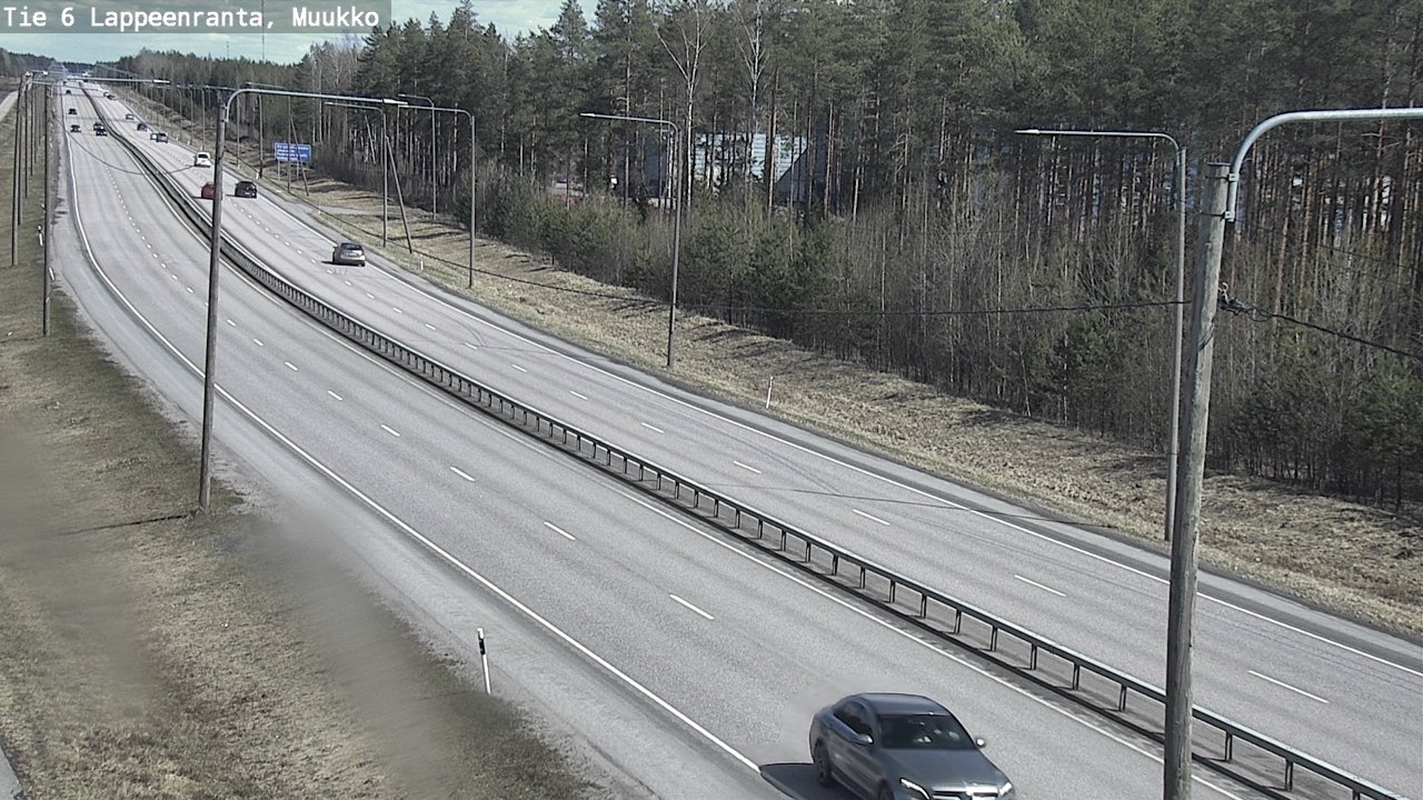 Weather Camera Image Väg 6 Villmanstrand, Muukko, Lappeenranta, Etelä-Karjala