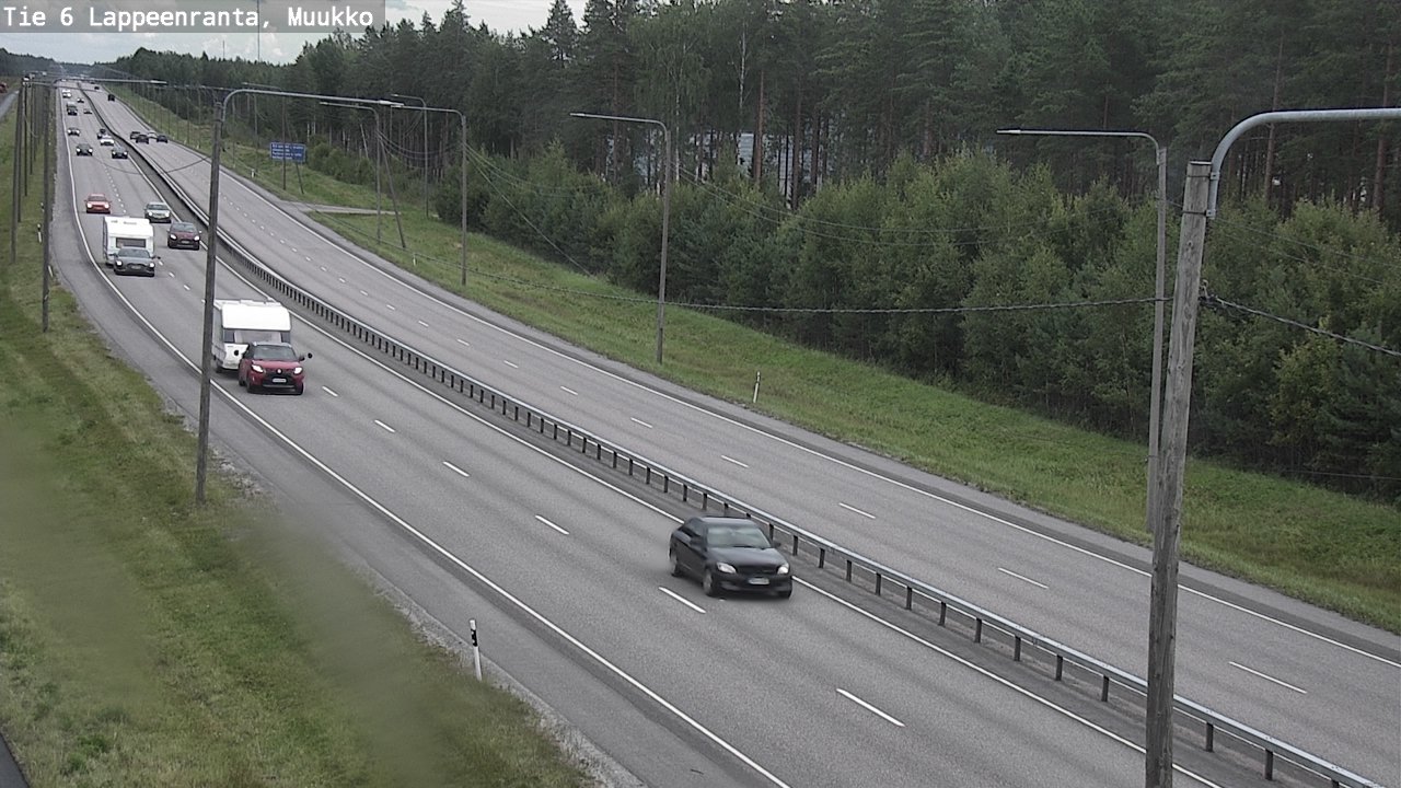 Weather Camera Image Road 6 Lappeenranta, Muukko, Lappeenranta, Etelä-Karjala