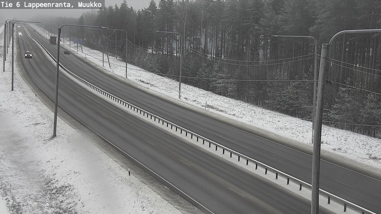 Weather Camera Image Road 6 Lappeenranta, Muukko, Lappeenranta, Etelä-Karjala