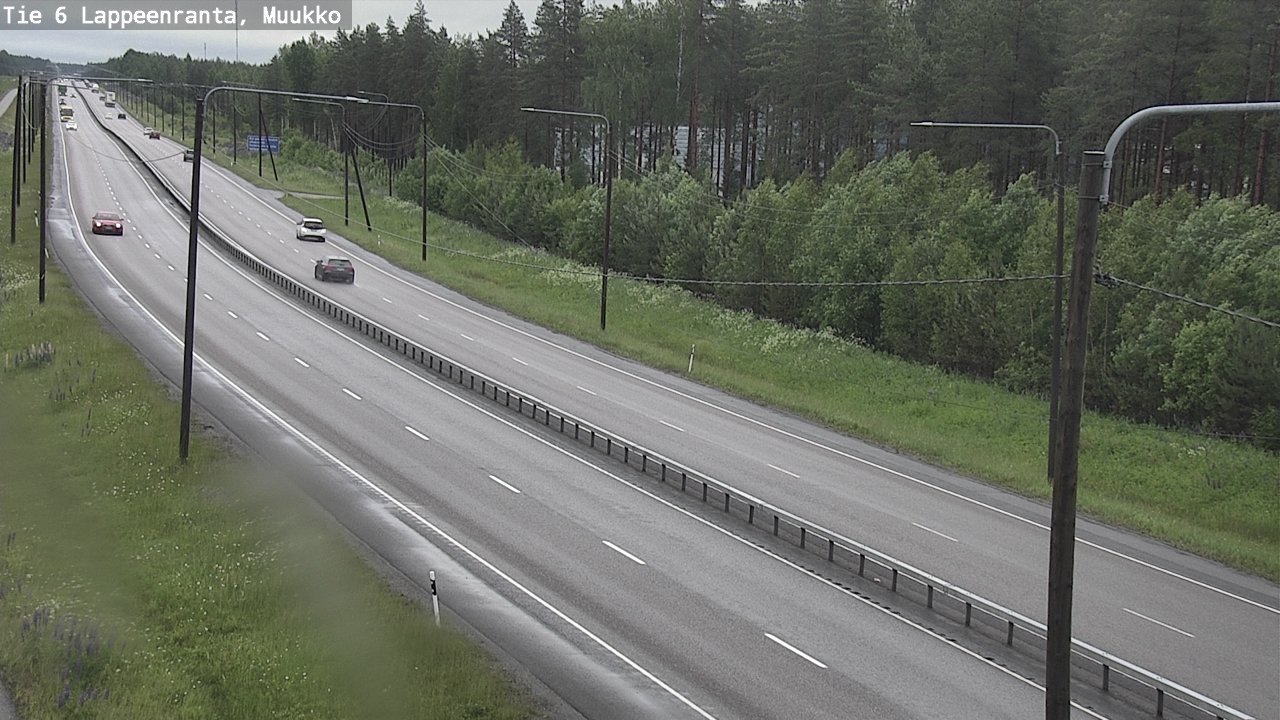 Weather Camera Image Road 6 Lappeenranta, Muukko, Lappeenranta, Etelä-Karjala