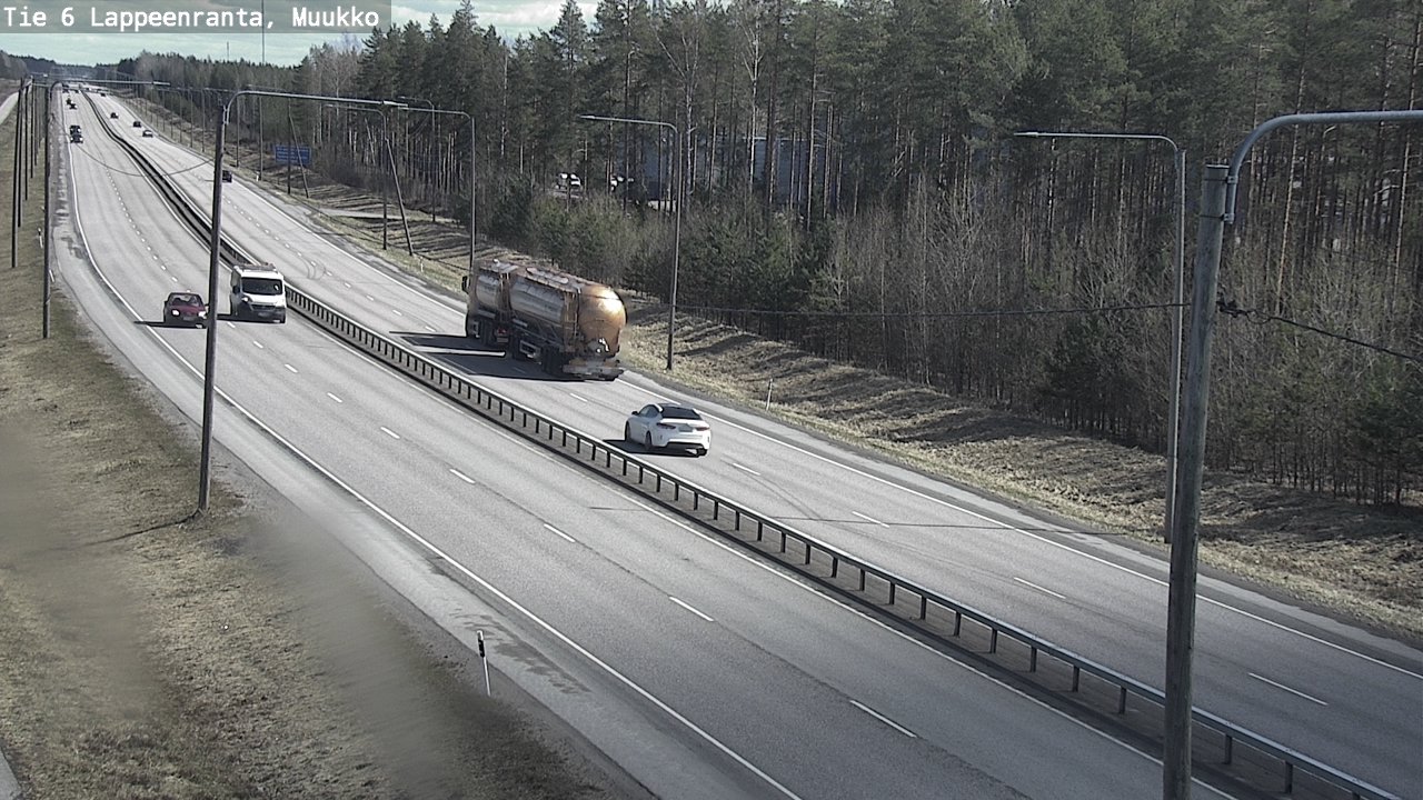 Weather Camera Image Väg 6 Villmanstrand, Muukko, Lappeenranta, Etelä-Karjala