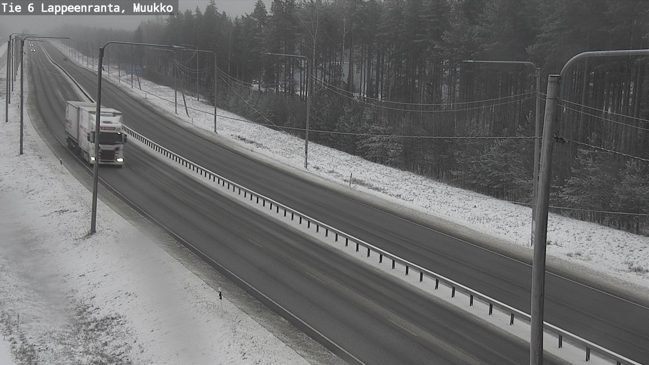 Weather Camera Image Road 6 Lappeenranta, Muukko, Lappeenranta, Etelä-Karjala