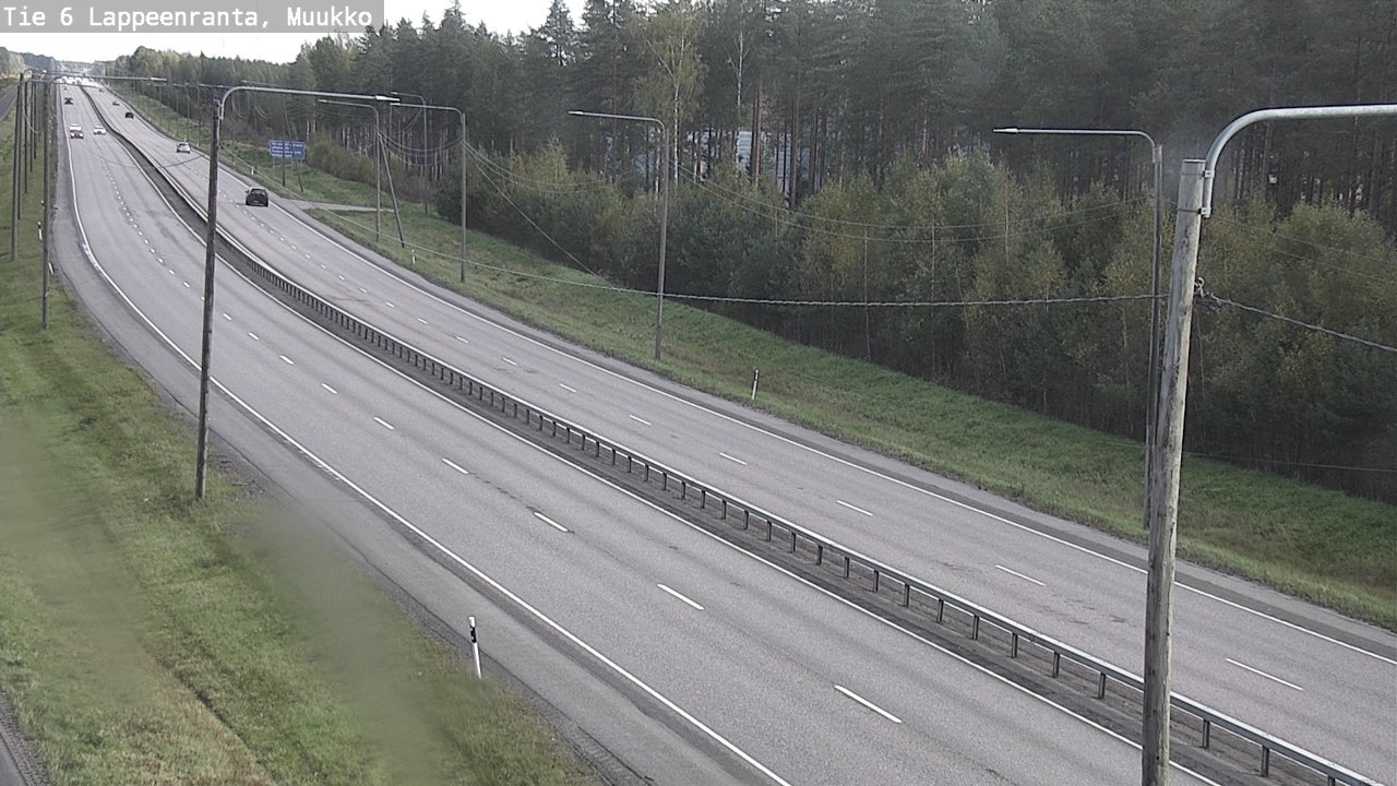 Weather Camera Image Road 6 Lappeenranta, Muukko, Lappeenranta, Etelä-Karjala