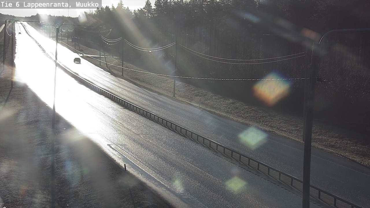 Weather Camera Image Väg 6 Villmanstrand, Muukko, Lappeenranta, Etelä-Karjala