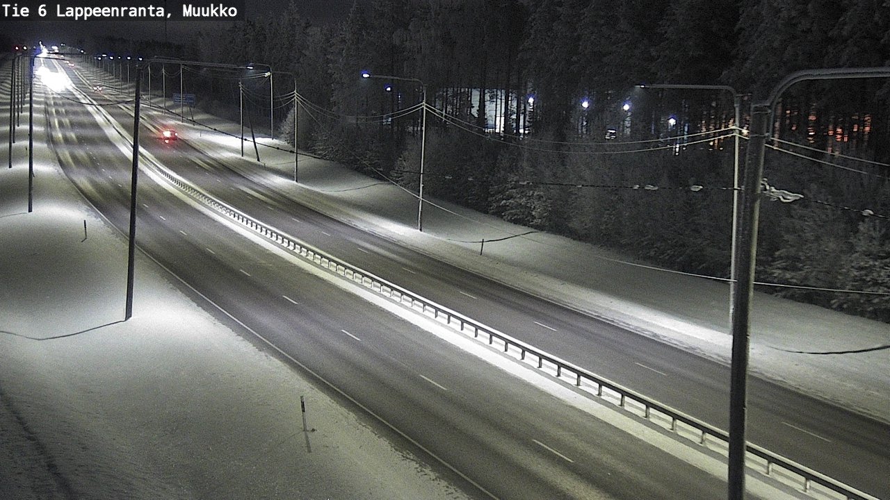 Weather Camera Image Road 6 Lappeenranta, Muukko, Lappeenranta, Etelä-Karjala