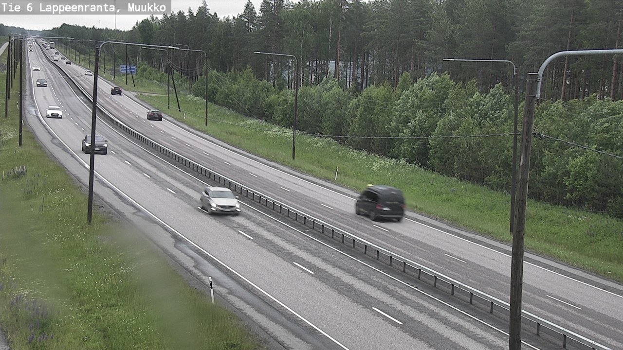 Weather Camera Image Väg 6 Villmanstrand, Muukko, Lappeenranta, Etelä-Karjala