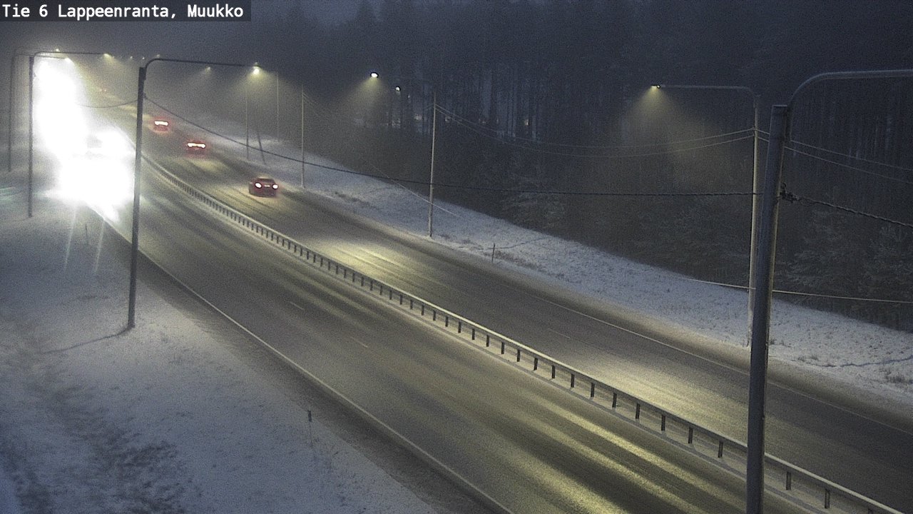 Weather Camera Image Road 6 Lappeenranta, Muukko, Lappeenranta, Etelä-Karjala