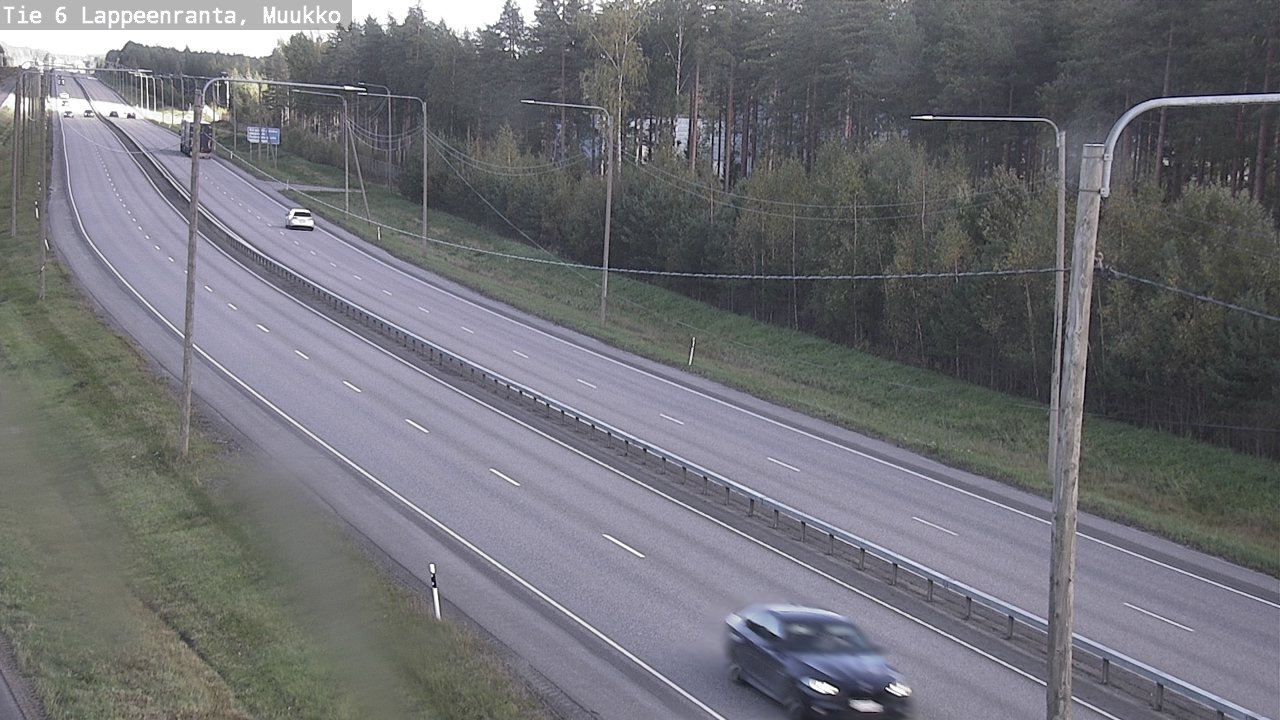 Weather Camera Image Road 6 Lappeenranta, Muukko, Lappeenranta, Etelä-Karjala