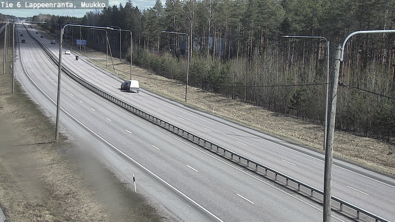 Weather Camera Image Väg 6 Villmanstrand, Muukko, Lappeenranta, Etelä-Karjala