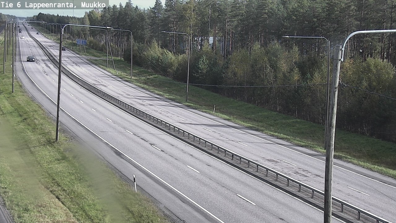 Weather Camera Image Road 6 Lappeenranta, Muukko, Lappeenranta, Etelä-Karjala