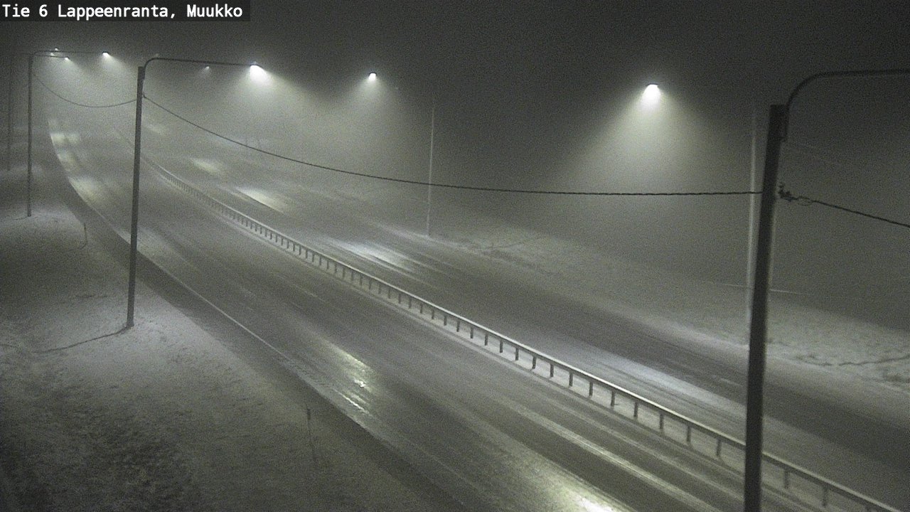 Weather Camera Image Road 6 Lappeenranta, Muukko, Lappeenranta, Etelä-Karjala