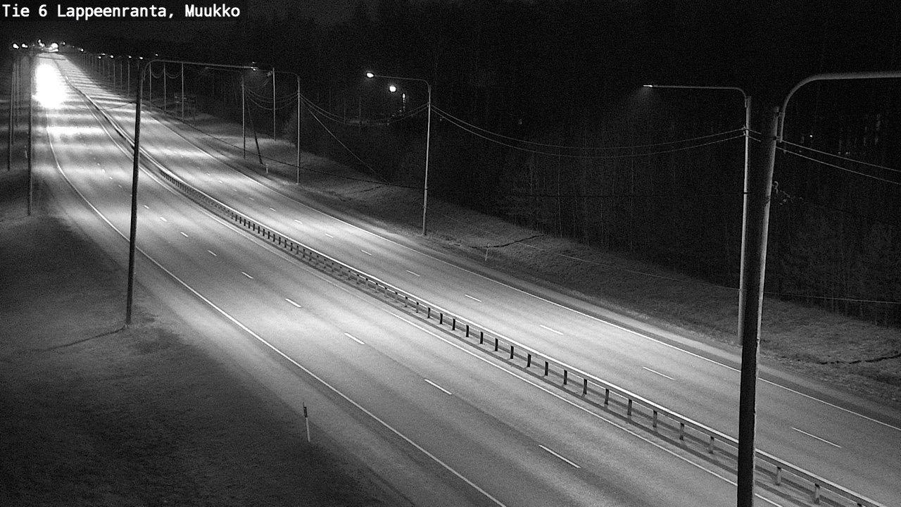 Weather Camera Image Väg 6 Villmanstrand, Muukko, Lappeenranta, Etelä-Karjala