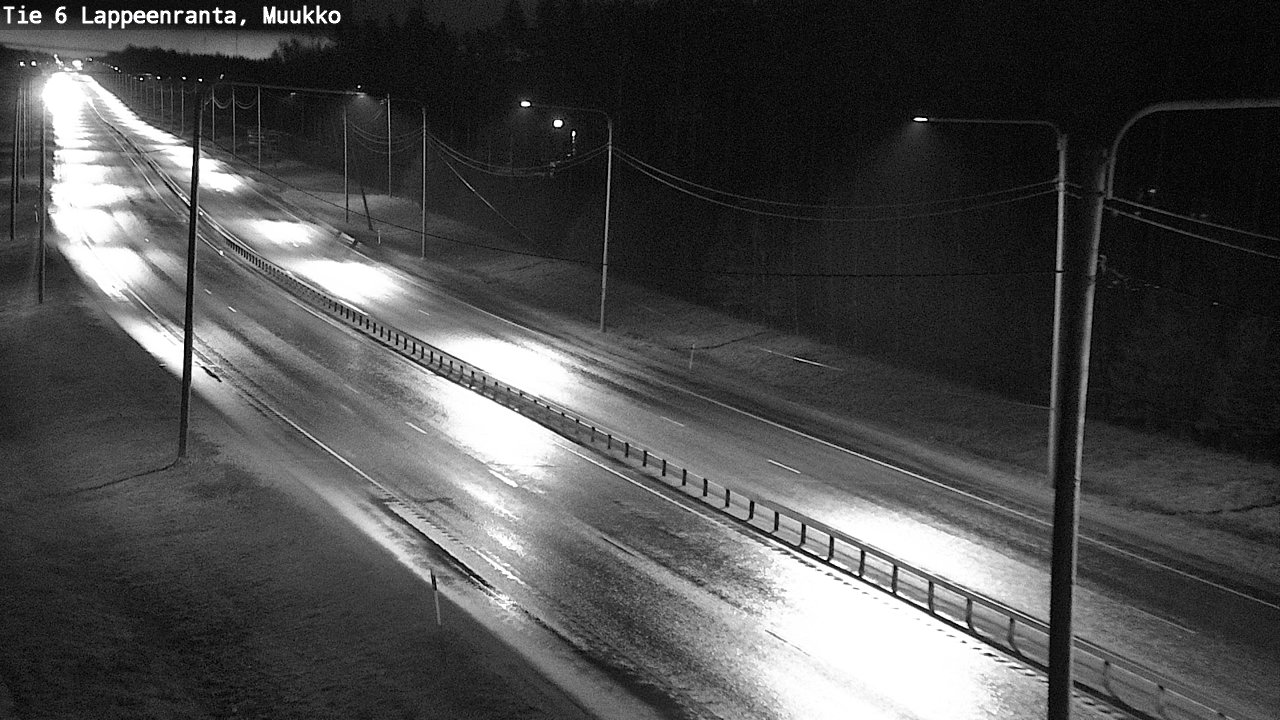 Weather Camera Image Väg 6 Villmanstrand, Muukko, Lappeenranta, Etelä-Karjala