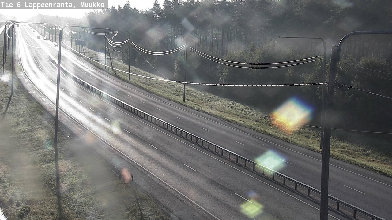 Weather Camera Image Road 6 Lappeenranta, Muukko, Lappeenranta, Etelä-Karjala