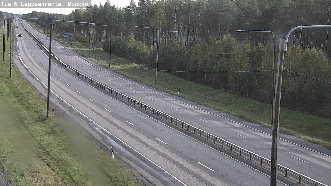 Weather Camera Image Road 6 Lappeenranta, Muukko, Lappeenranta, Etelä-Karjala