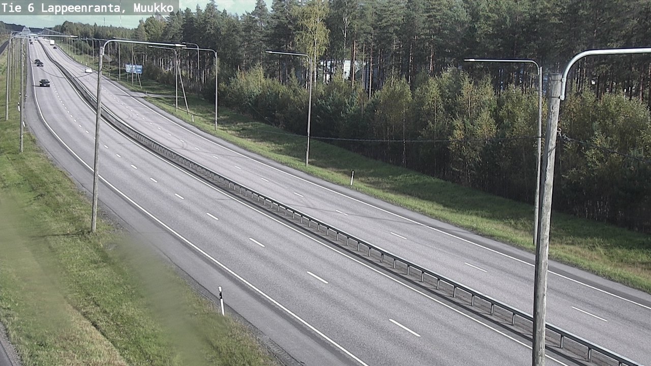Weather Camera Image Road 6 Lappeenranta, Muukko, Lappeenranta, Etelä-Karjala