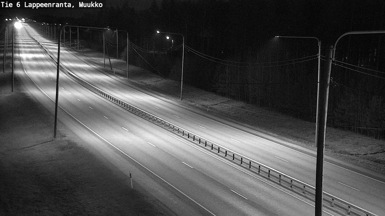Weather Camera Image Väg 6 Villmanstrand, Muukko, Lappeenranta, Etelä-Karjala