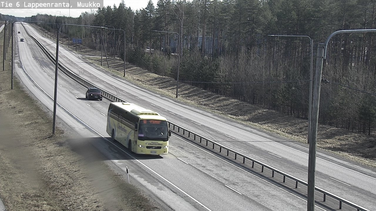 Weather Camera Image Väg 6 Villmanstrand, Muukko, Lappeenranta, Etelä-Karjala