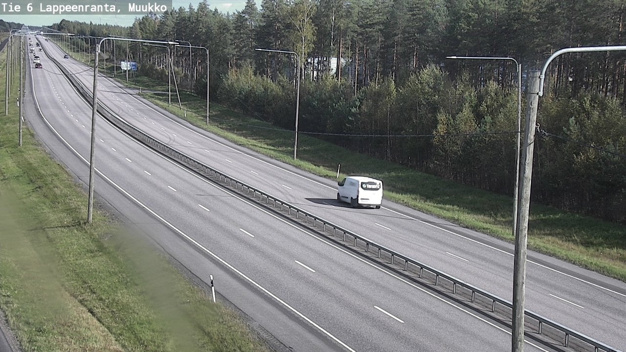 Weather Camera Image Road 6 Lappeenranta, Muukko, Lappeenranta, Etelä-Karjala
