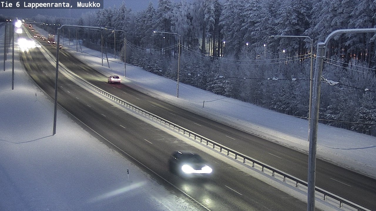 Weather Camera Image Road 6 Lappeenranta, Muukko, Lappeenranta, Etelä-Karjala