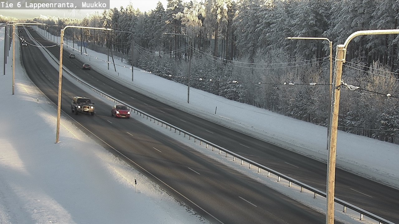 Weather Camera Image Väg 6 Villmanstrand, Muukko, Lappeenranta, Etelä-Karjala