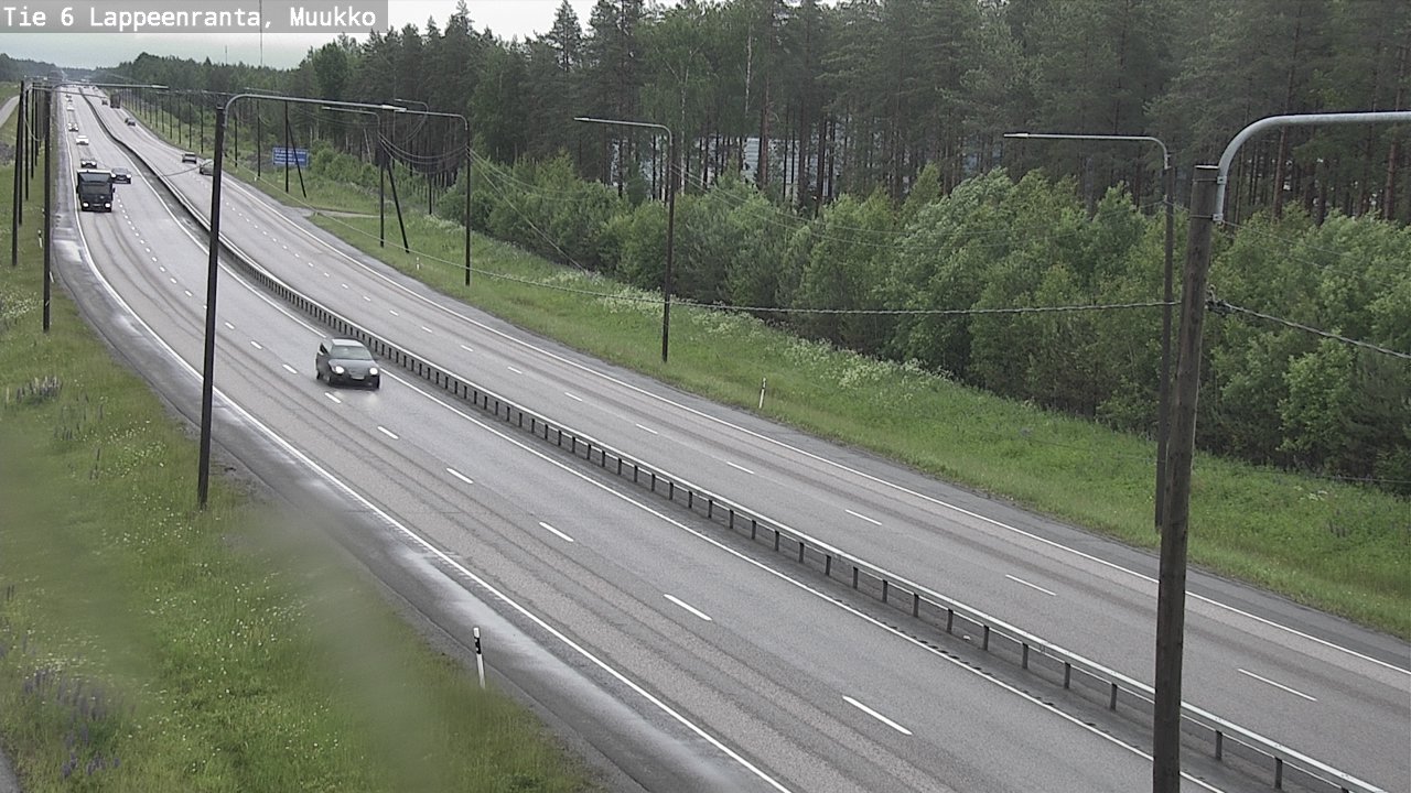 Weather Camera Image Road 6 Lappeenranta, Muukko, Lappeenranta, Etelä-Karjala