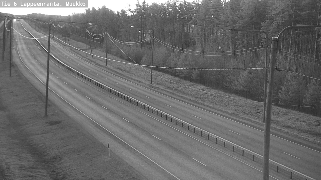 Weather Camera Image Road 6 Lappeenranta, Muukko, Lappeenranta, Etelä-Karjala