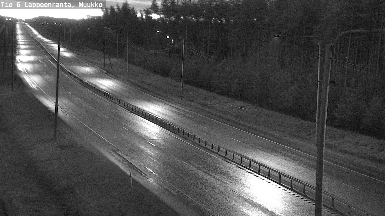 Weather Camera Image Väg 6 Villmanstrand, Muukko, Lappeenranta, Etelä-Karjala