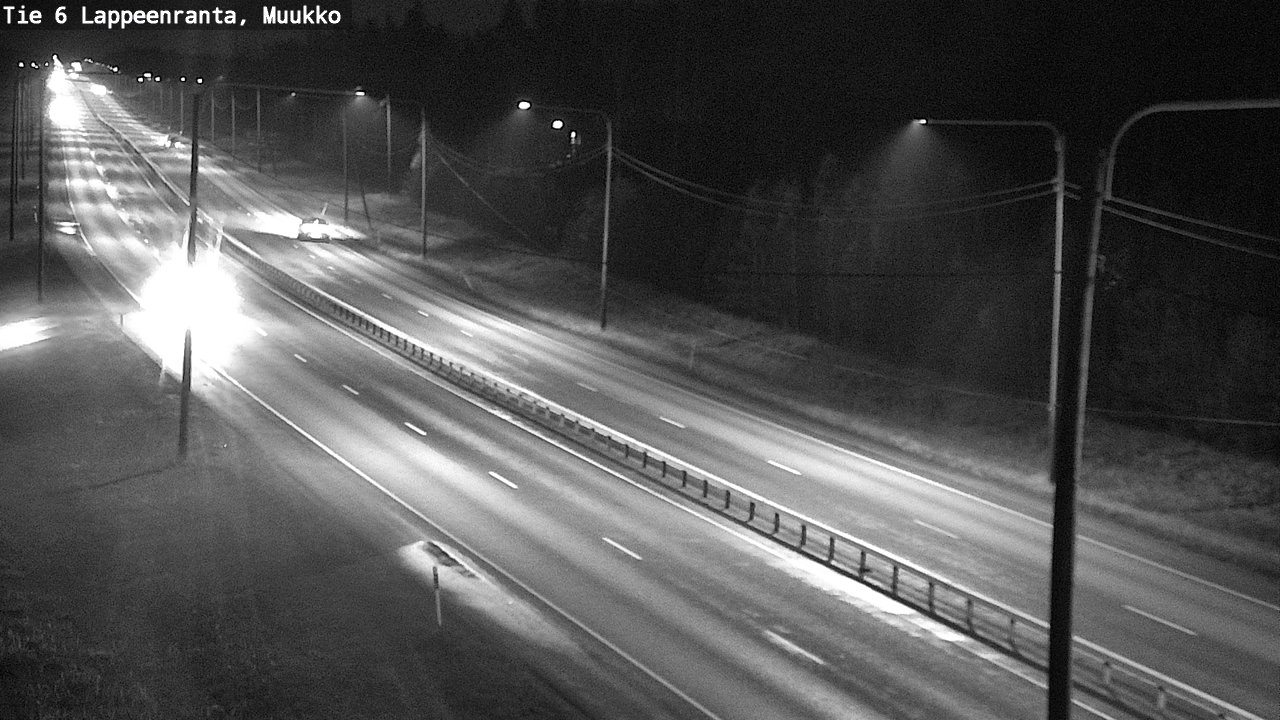 Weather Camera Image Väg 6 Villmanstrand, Muukko, Lappeenranta, Etelä-Karjala