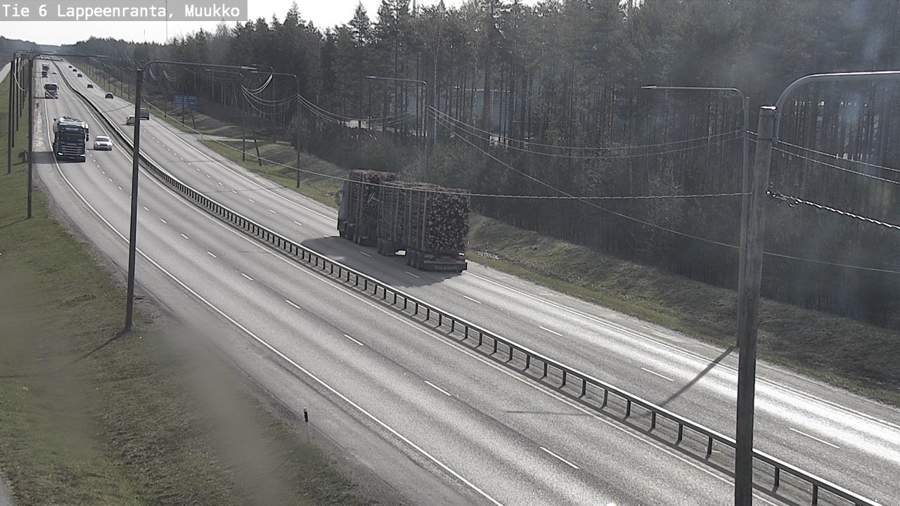 Weather Camera Image Road 6 Lappeenranta, Muukko, Lappeenranta, Etelä-Karjala