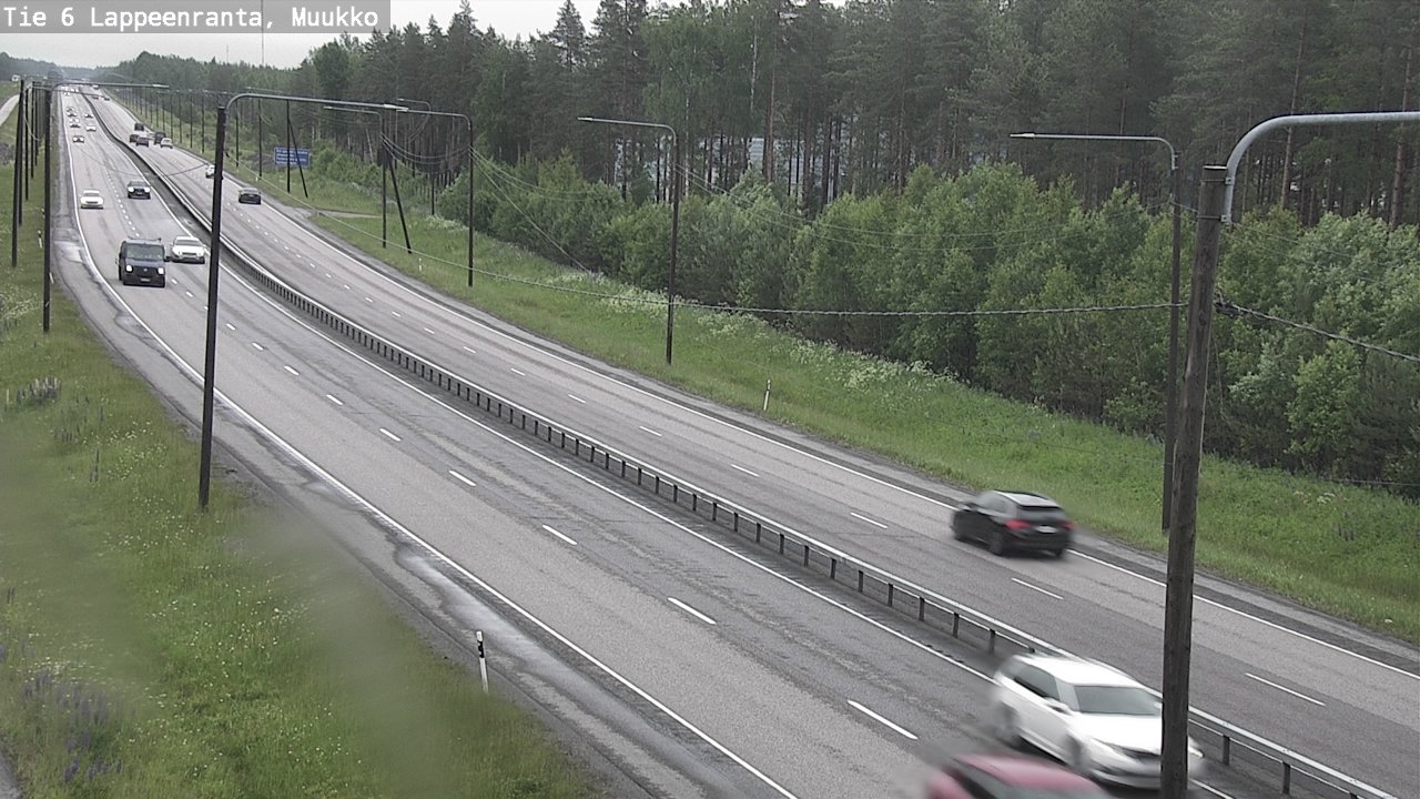 Weather Camera Image Road 6 Lappeenranta, Muukko, Lappeenranta, Etelä-Karjala
