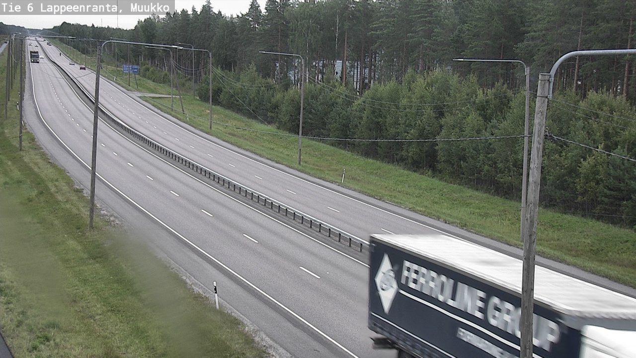 Weather Camera Image Road 6 Lappeenranta, Muukko, Lappeenranta, Etelä-Karjala