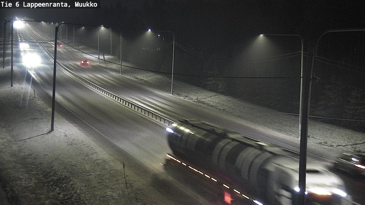 Weather Camera Image Road 6 Lappeenranta, Muukko, Lappeenranta, Etelä-Karjala
