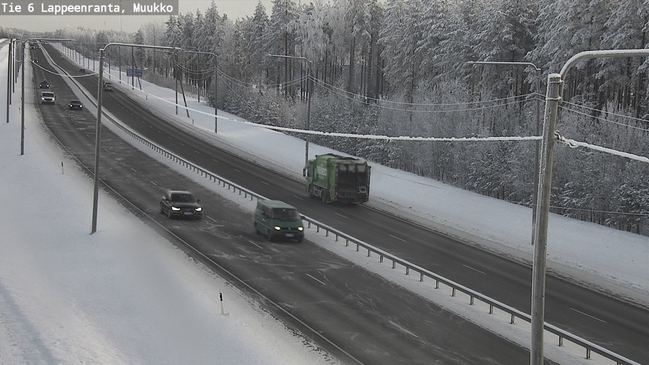Weather Camera Image Väg 6 Villmanstrand, Muukko, Lappeenranta, Etelä-Karjala