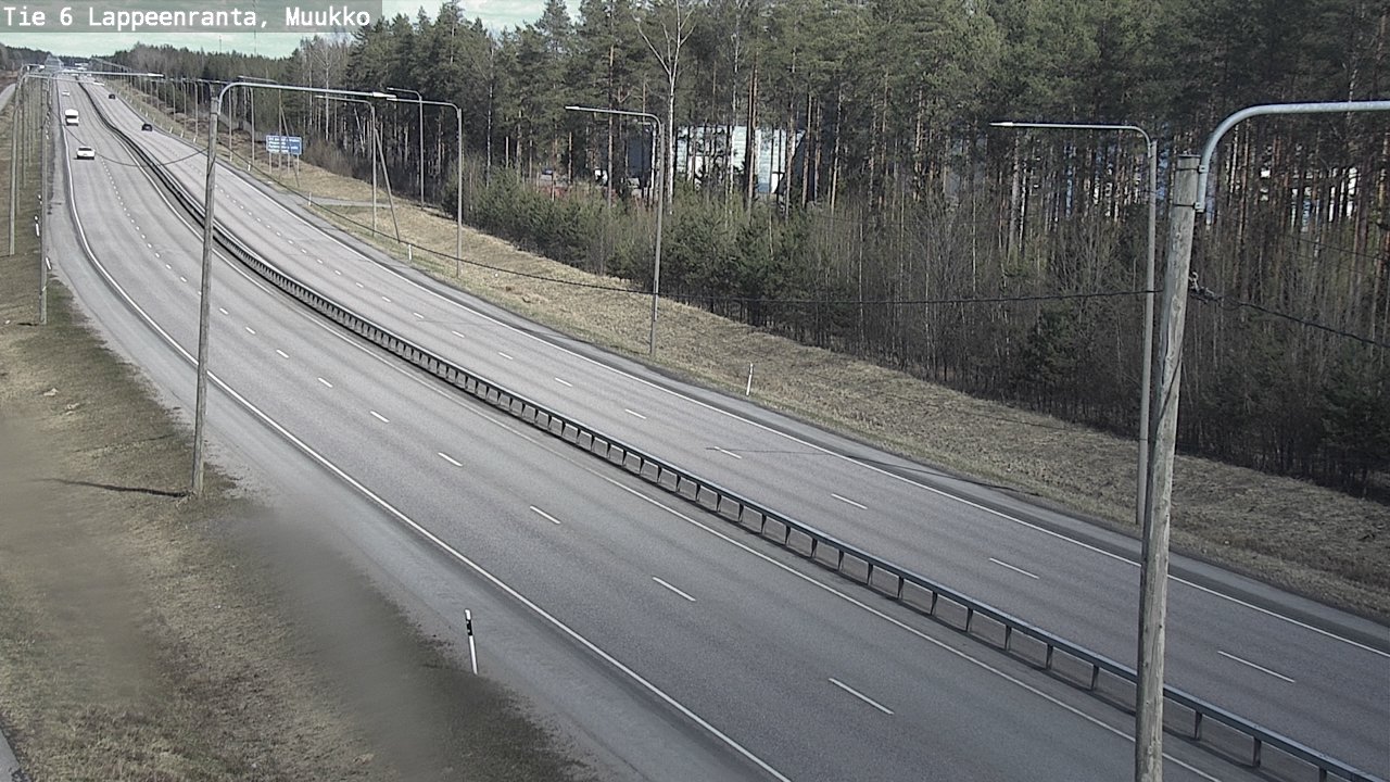 Weather Camera Image Väg 6 Villmanstrand, Muukko, Lappeenranta, Etelä-Karjala