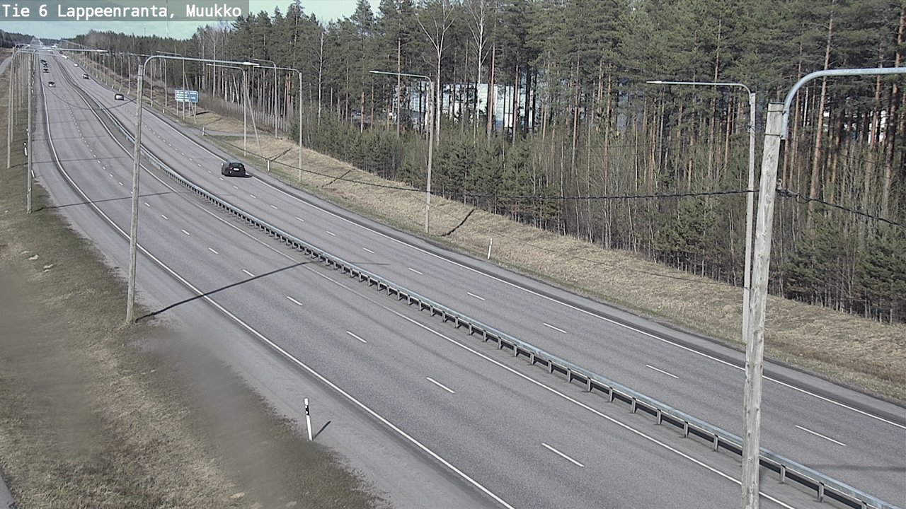 Weather Camera Image Väg 6 Villmanstrand, Muukko, Lappeenranta, Etelä-Karjala