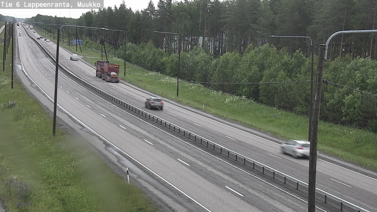 Weather Camera Image Väg 6 Villmanstrand, Muukko, Lappeenranta, Etelä-Karjala