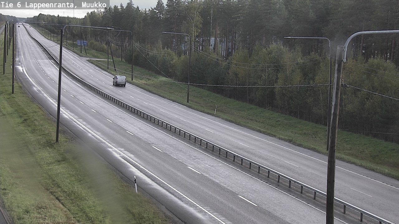 Weather Camera Image Road 6 Lappeenranta, Muukko, Lappeenranta, Etelä-Karjala
