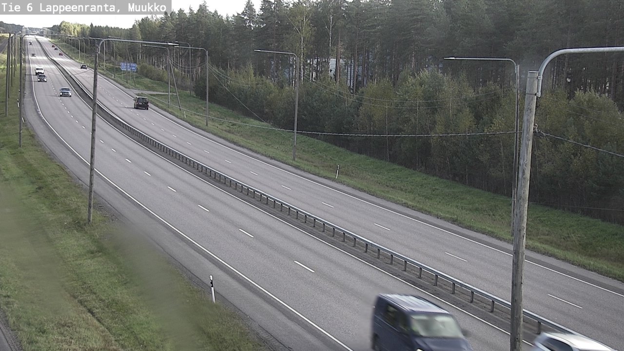 Weather Camera Image Road 6 Lappeenranta, Muukko, Lappeenranta, Etelä-Karjala