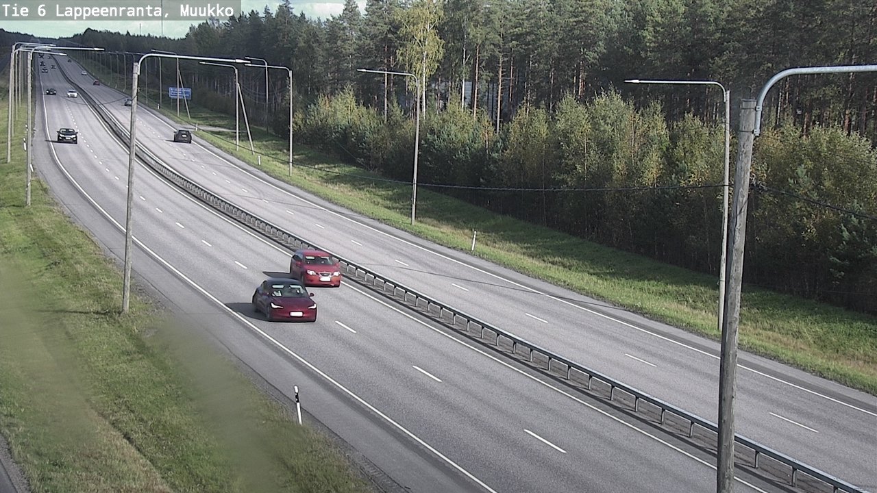 Weather Camera Image Road 6 Lappeenranta, Muukko, Lappeenranta, Etelä-Karjala