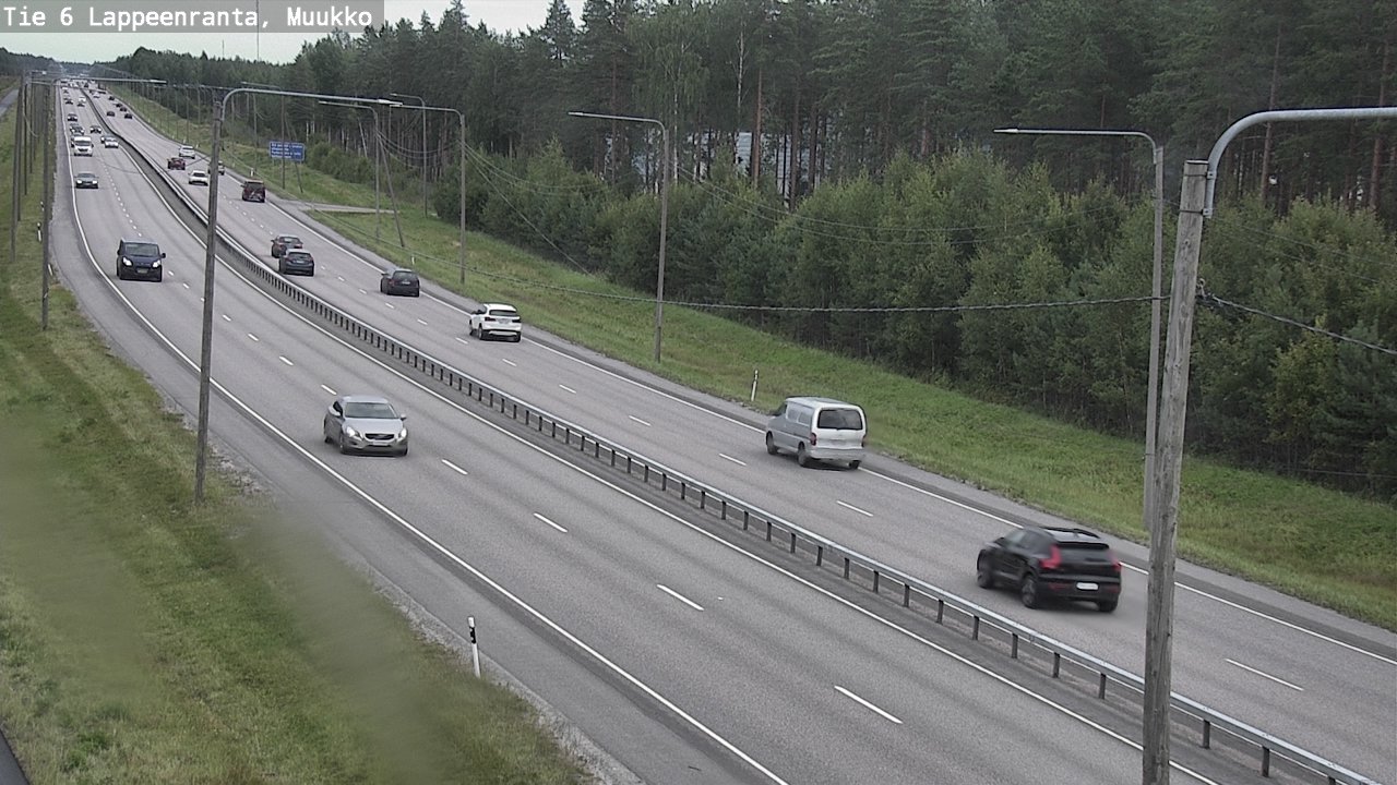 Weather Camera Image Road 6 Lappeenranta, Muukko, Lappeenranta, Etelä-Karjala