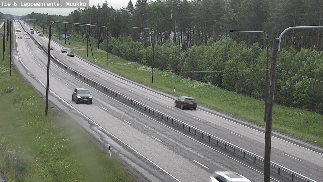 Weather Camera Image Väg 6 Villmanstrand, Muukko, Lappeenranta, Etelä-Karjala