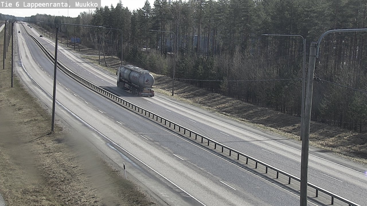 Weather Camera Image Väg 6 Villmanstrand, Muukko, Lappeenranta, Etelä-Karjala