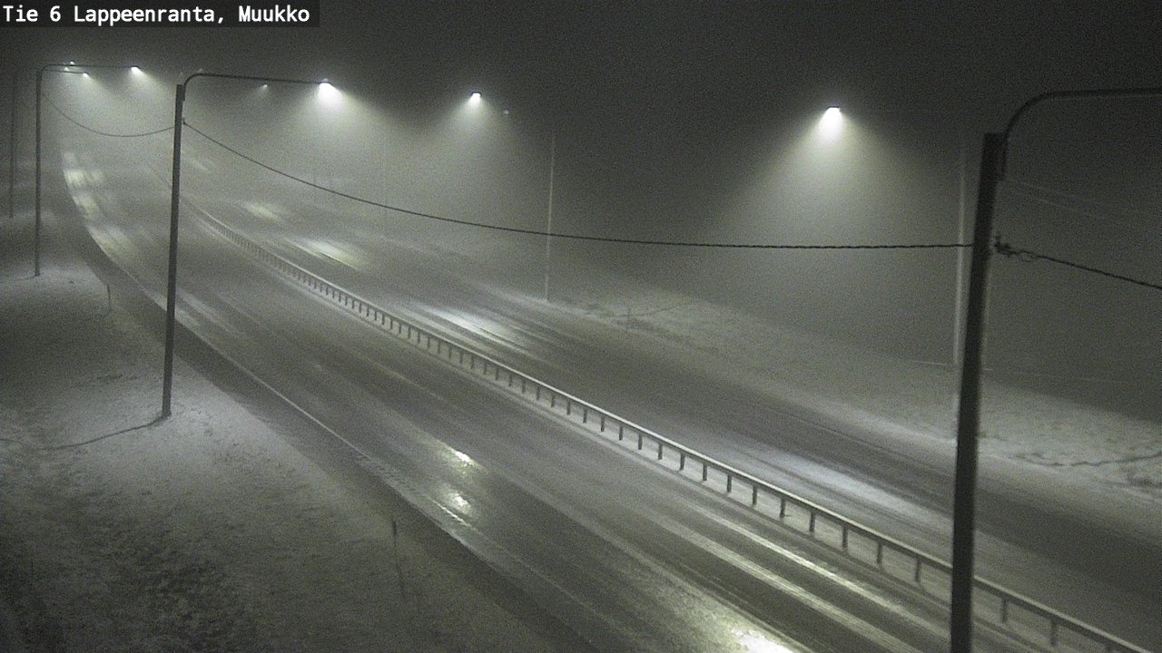 Weather Camera Image Väg 6 Villmanstrand, Muukko, Lappeenranta, Etelä-Karjala