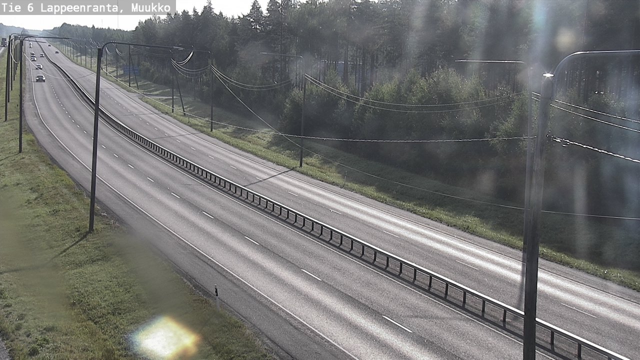 Weather Camera Image Road 6 Lappeenranta, Muukko, Lappeenranta, Etelä-Karjala